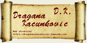 Dragana Kačunković vizit kartica